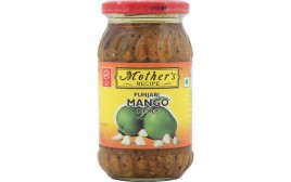 Mother's Recipe Punjabi Mango Pickle   Glass Jar  400 grams